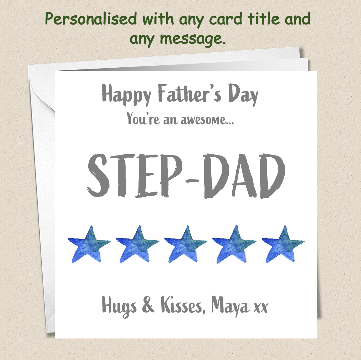 Personalised Father's Day Awesome Daddy Card