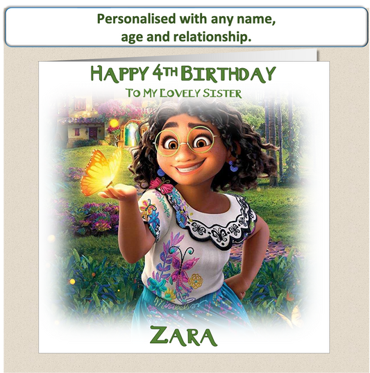 Personalised Encanto Birthday Card - Enc1