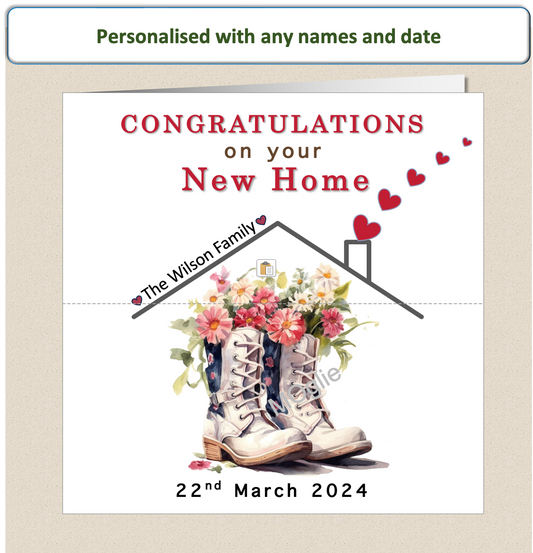 Personalised Congratulations On Your New Home House Card