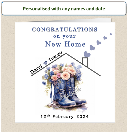 Personalised Congratulations On Your New Home House Card