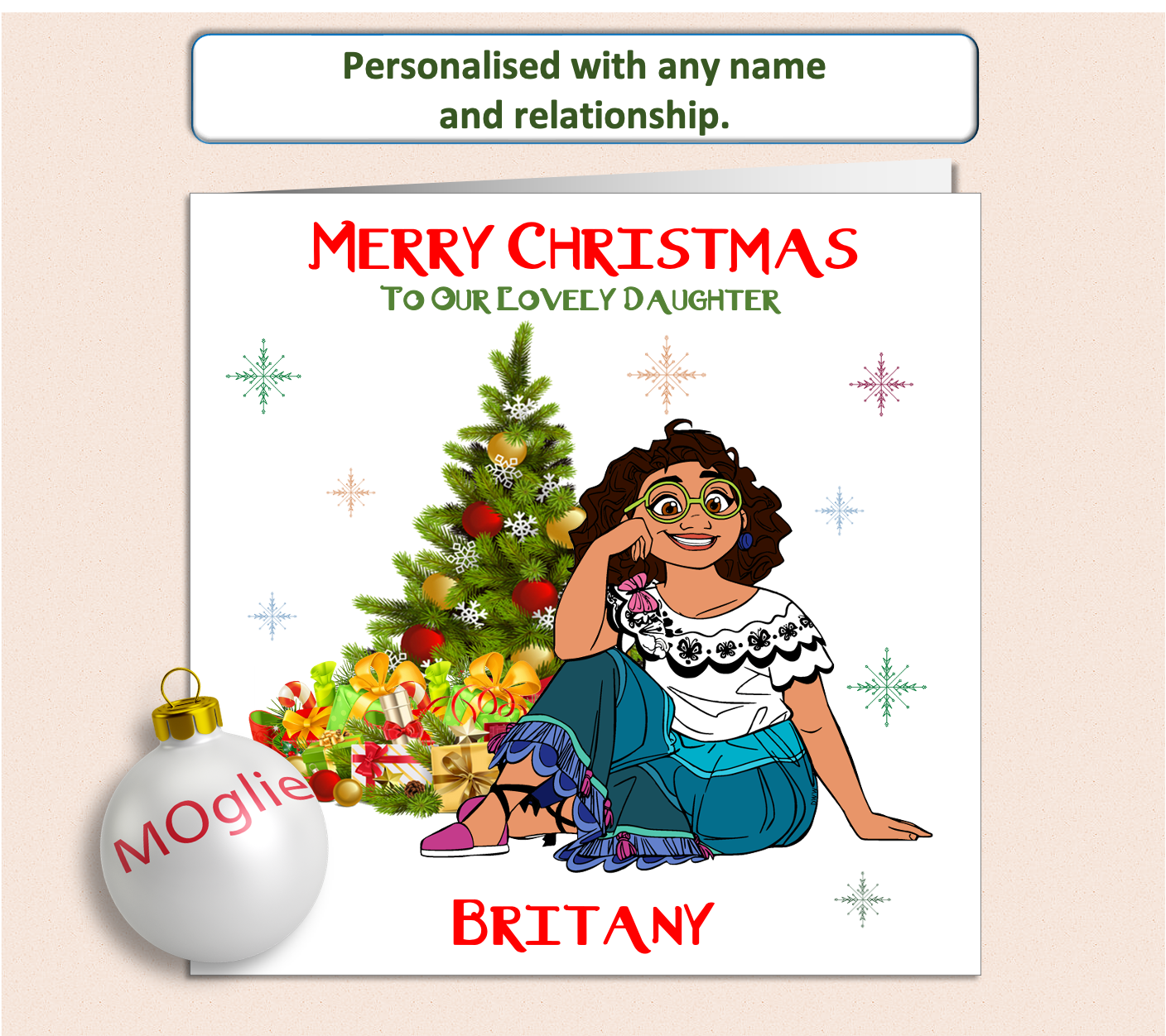 Personalised Encanto Mirabel Christmas Card - ENC1
