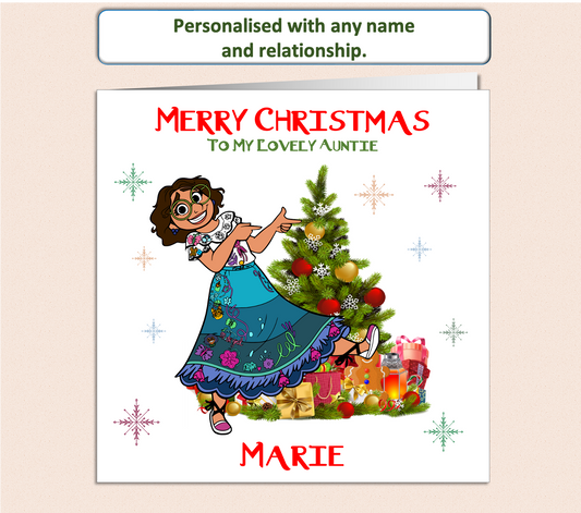 Personalised Encanto Mirabel Christmas Card - ENC4